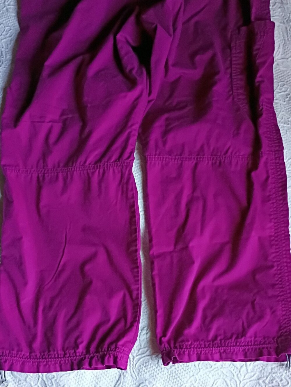 koi Women's Boot Cut Scrub Pants in Fuchsia Purple Nice Work Nurse CNA Comfort - Picture 11 of 12